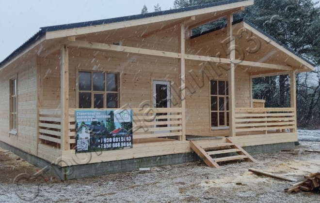 4 Каркасный дом Д-2, 9x9м, 81М², Республика Карелия, Олонецкий район, посёлок Ильинский (2)